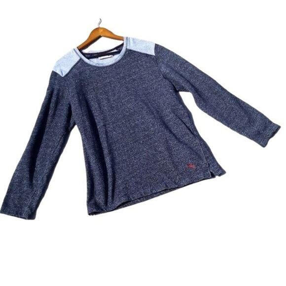 Tommy Bahama Mens L Sweatshirt Inside Out Exposed Stitching Color Blocked Gray - Picture 1 of 10